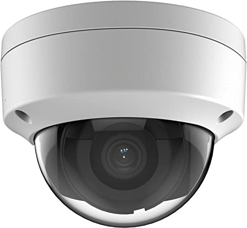 Real HD 6MP PoE IP Vandal Dome Security Camera Outdoor, 2.8mm Wide Angle, H.265, IP67 IK10, Support Firmware Upgrade, Compatible with NVR, NDAA Compliant