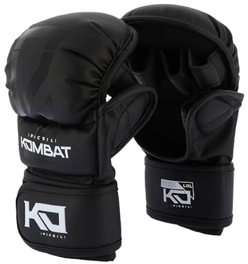 Picsil Kombat Guantillas de Sparring Kronos All-Rounder, Guantes de Entrenamiento para Boxeo, Muay Thai, MMA, Kickboxing, Diseño Unisex (S)
