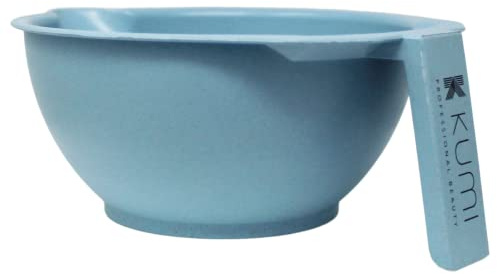 Kumi Wheat Blue Tint Bowl - Eco-Friendly, Durable Hair Tinting Tool with Non-Slip Base and Measuring Grid