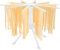 Stendi Pasta Fresca Legno Stendipasta Pieghevole con essiccatore per Noodle Domestico da 10 Bars, Luce Facile da Installare e Memorizzare (Bianca)