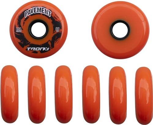 TronX Ruote da hockey su ruote in linea per pavimentazione esterna, confezione da 8 (59 mm)