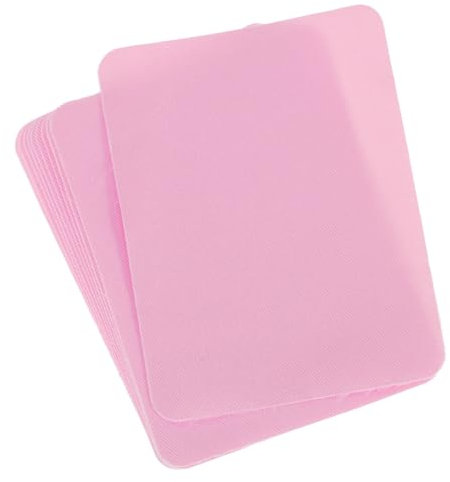 QUARKZMAN Patchs Thermocollants pour Réparation de Tissu de Vêtements, 4,9X3,7, pour Vêtements, Pantalons, Sacs, Réparation de Trous Et Décoration, Lot de 10 (Rose Clair)