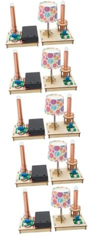 5 Sets Kraftübertragungsset Spielzeug Vorbau Wissenschaftsset Für Kinder DIY Elektronische Kits Tischset Montage Power Kit Tisch DIY Wissenschaftsset Lernen Vorbau Kits Vaguelly