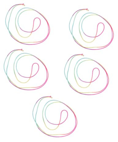 TOYANDONA 5stücke Teiliges Sprunggummiband-spielzeug Junge Mädchen Bunte Springseile Für Mädchen Für Schul Und Outdoor-spaß Bewegung Und Koordination