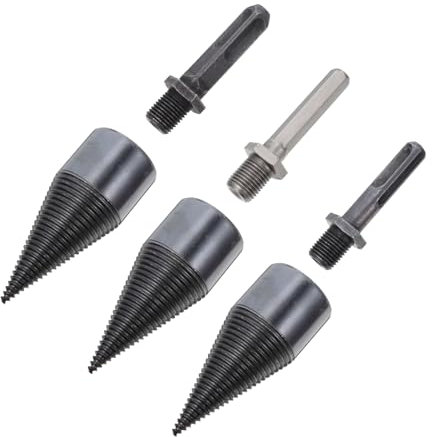 OFFSCH Spaccalegna Da Ardere Punta Per Trapano Per Spaccare La Legna Utensile Per Lavorazione Del Legno Punta Per Trapano Conica