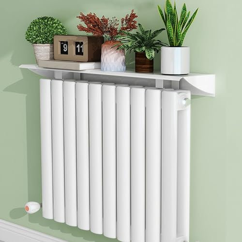 Copritermosifone moderno Copri radiatore universale in lega di alluminio, copri radiatore senza foratura, copri radiatore antipolvere, copri radiatore da 50-120 cm per casa, ufficio, cucina,