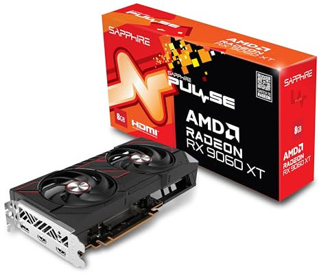 Sapphire Technology Carte Graphique Pulse AMD Radeon RX 9060 XT Gaming OC 8GB Double HDMI-DP