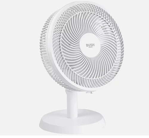 Bush 12 3 Speed Oscillating Tilt Adjustable Desk Fan - Matt White 7419230