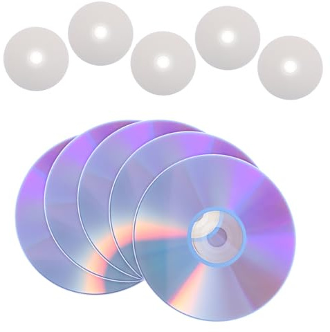 SUPVOX 10 Piezas CD-RW Regrabables Discos Compactos Alta Capacidad para Grabación de Música Copias de Seguridad y Duplicación de Datos Compatible con Equipos de Quema de Computadora