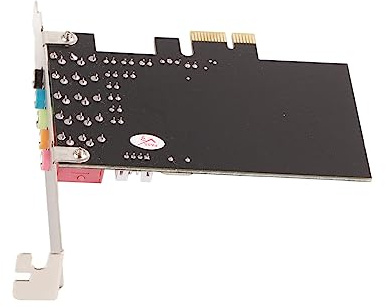 Dioche Audiokarte für Soundkarte, 6 Kanäle Stereo-PCI-E-Audiokarte mit CMI8738-Chip, Treiber-CD Im Lieferumfang Enthalten, Ideal für Gaming und Heimkino
