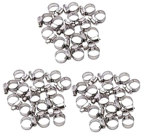 48 Stück Edelstahl Einstellbare Auto Schlauchschelle Rohrdichtung 6-12mm