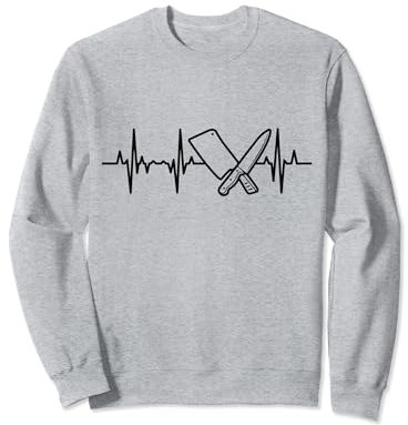 Couteau et hachoir Heartline Carnivore amateur de viande Sweatshirt