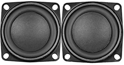 UNNIQ 2 altavoces de rango completo de 2 pulgadas, 4 ohmios, 10 W, altavoz Bluetooth de 53 mm, altavoz de graves para carga 3, reparación multimedia, audio doméstico, estantería estéreo