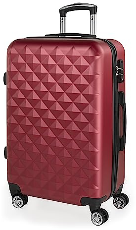 ITACA - Valise Rigide Grande Taille 158 cm - Bagage Soute 23 kg Solide ABS - Trolley Valise Moyenne - Bagage Taille Moyenne. Cadenas à Combinaison TSA., Grenade