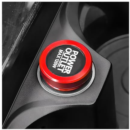 JNNJ Copertura per Accendisigari, Protezione Antipolvere per Accendisigari Auto, Coperchio Universale per Accendisigari Impermeabile, Protezione Presa accendino Interni Automobilistici(Rosso)