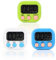Auauraintt 3 Pièces Minuteur de Cuisine Magnétique,Support Pliable Convient pour La Cuisine, La PâTisserie, Le Sport Et L'Apprentissage,avec 3 Couleurs,Chronometre avec Grand Écran LCD