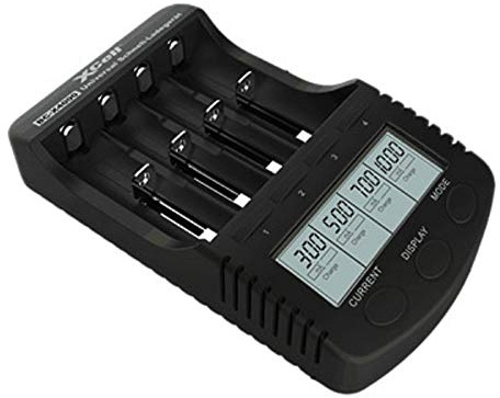 Schnellladegerät BC-X4000 mit LCD-Display Universal Akku Ladegerät für Li-ion und NI-MH Akkus, z.B. eneloop oder 18650 Akkus AKKUman Edition