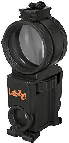 Levenhuk LabZZ SK5 7 in 1 Überlebens-Kit mit Fernrohr, Fernglas, Spektiv, Spiegel, Vergrößerungsglas, Stereoskop und Kompass, Schwarz