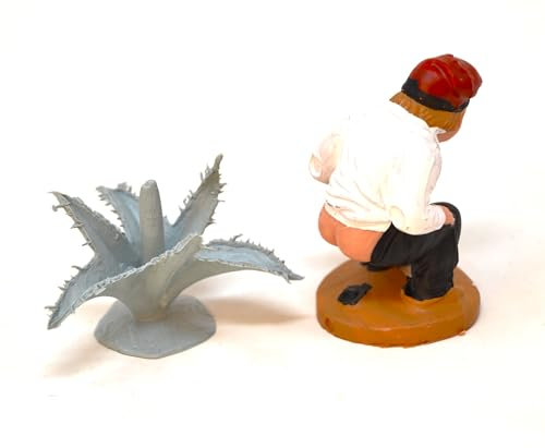 Figura del presepe nascosto di 5 cm. trova la figura natalizia. l'uomo che fa la cacca. figurina cagando. set di scena di natività, figure, gesù. 3 Re. modelli in scala