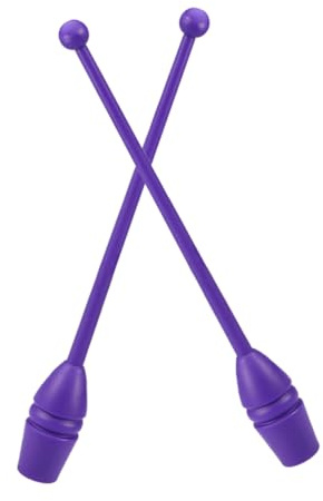 iplusmile Bastoncini Strumento Versatile in Plastica Porpora per Ginnastica Ritmica per Adulti e Ragazzo Ragazza per Allenamento e Competizioni Scolastiche