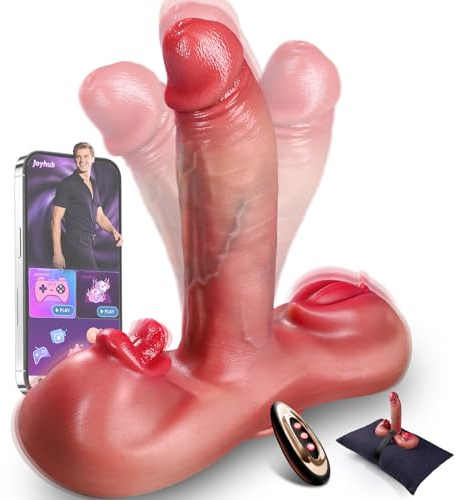 All-in-One Ride-On Dildo – Koxten 6-in-1 Realistic Toy, with Strong Suction Cup & Adjustable Strap for Hands-Free Play, Perfect for Women, Men & Couples