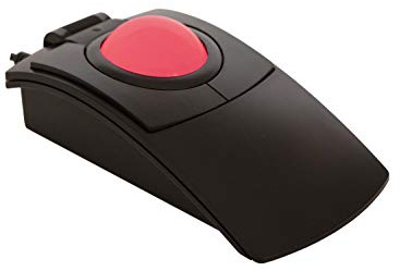X-keys L-Trac Red Trackball Mouse with Laser Tracking Technology, Made in USA