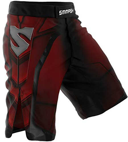 SMMASH MMA Shorts Uomo Thaibox Muay Thai Pants Pantaloni da Boxe Pantaloni Sportivi Pantaloncini da Allenamento Chiusura in Traspirante Resistente All'Abrasione