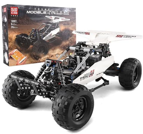Mould King 18001 Desert Racing Building Kit, Remote Control Off-Road Buggy Racer Car Toy Building Blocks Set, for Kids Age 8+ (394 Pieces)