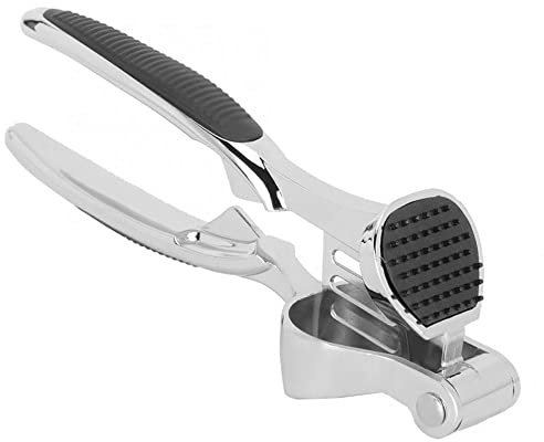 Zinc Alloy Garlic Grinder Press, Garlic Mincer Rocker Crusher Kitchen Premium Heavy Duty Garlic Presser Squeezer