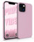 MyGadget Custodia per iPhone 13 Mini - Hardcase con Strato Microfibra & Cover Silicone Resistente - Protezione Antigraffio & Antiurto - Rosa
