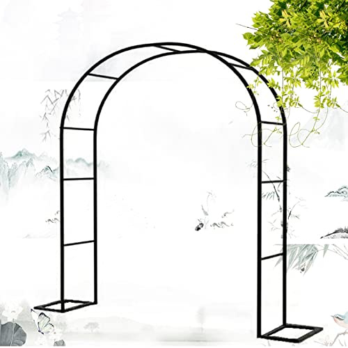 Gartenbogen Metall Hochleistungs Rosenbogen, Breite 120cm/180cm/200cm/240cm/350cm Torbogen Für Rose Kletterpflanzen Garten Rankhilfe (Größe : W180xH220x40cm)