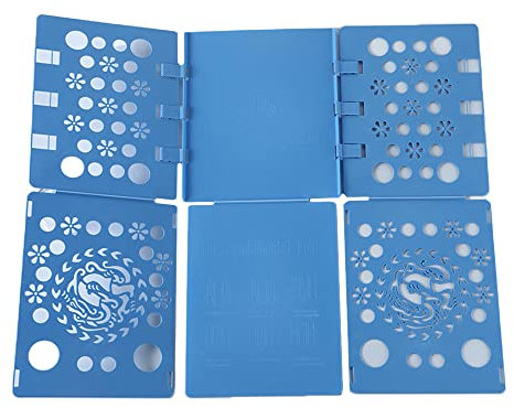 Clothes Folder Board, T-Shirt Folding Organizer Board Flip Fold Laundry Folder for Home Use, Kid, Adult (Blue,2PCS)