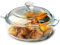 NUTRIUPS Mini 0.8L Casserole Dish with Lid Oven Safe, 15CM Covered Glass Oven Dish with Lid
