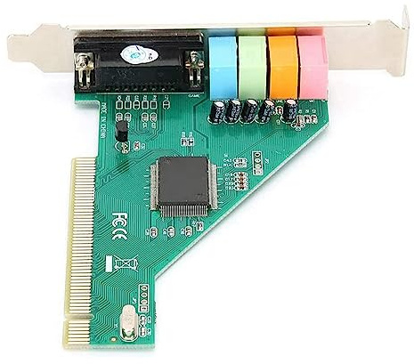 liovitor 3X PCI Carte Son 4.1 Canaux Ordinateur De Bureau Intégré Carte Son Interne Carte Audio Stéréo Surround CMI8738