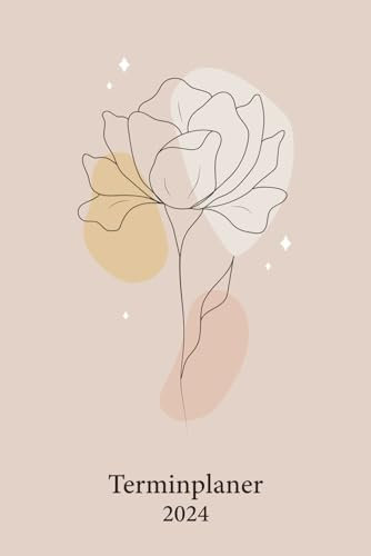 Terminplaner 2024: Terminkalender von Januar 2024 bis Dezember 2024 I 1 Woche 2 Seiten I Wochenplaner A5