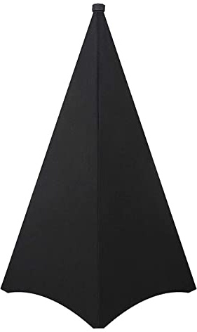 HUIOP Cubierta Universal para Soporte de Altavoz con luz para DJ,trípode de Triple Cara,Falda,Cubierta de Lona,Material Estirable (trípode no Incluido),Falda de Soporte de trípode