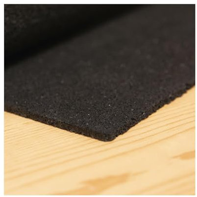 Anti-Vibrationsmatte für Waschmaschine und Trockner – 60 x 60 x 0,3 cm – Vibrationsdämpfer – schallabsorbierende Anti-Rutsch-Matte – Gummimatte – Schwarz