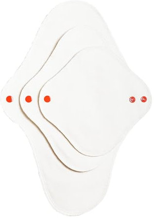 Lunette Binden aus Bio Baumwolle - Stoffbinden mit Flügel - Waschbare Slipeinlagen - Wiederverwendbare Damenbinden ohne Plastik