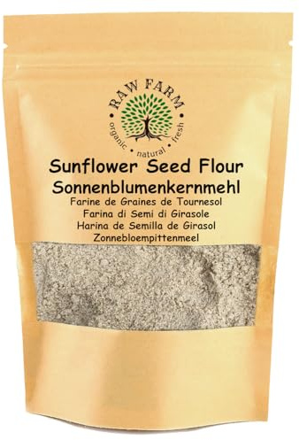 Raw Farm - Sunflower Seed Flour (Meal) low in fat, Gluten & Soya Free Baking Alternative 1 kg