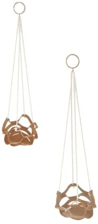 POPETPOP Modisches Hängekorb-Set Rustikaler Blumentopfhalter Für Die Stilvolle Gartendekoration