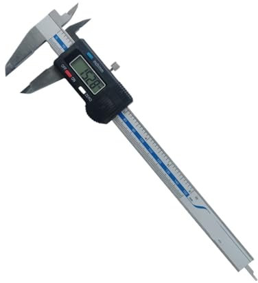 VTCTYBPGBW Digitaler Messschieber mit Hartmetallbacken, 0–150/6 Zoll x 0,01 mm, Wolframbacken, Streichmaß, Anreißwerkzeug, gehärtet, DIN(142-302 0-200x0.01mm)