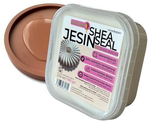 COLORBERRY JESIN SHEASEAL - 100g lebensmittelechte Versiegelung für Gießpulver, Bastelbeton & JESIN, Natürliche Schutzschicht für DIY-Projekte & Silikonformen, Perfekt für Deko, Untersetzer & mehr
