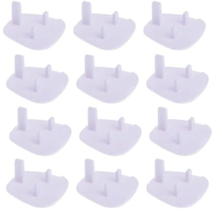 Tyinerc Outlet umfasst Baby -Proofing, Baby -Proofing -Outlet -Cover, Wallauslassabdeckung, Sicherheitsschutz für elektrische Sockel, 12 Anti-Schockstopfenschützen für Kinderzimmer