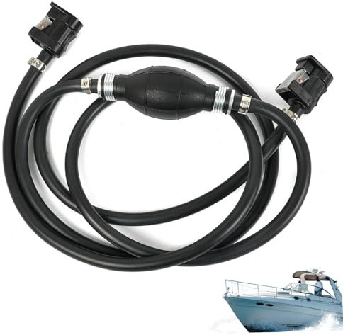 Conduite de carburant, kit de conduite carburant chauffage diesel Kit scellage 6, 9 pieds avec deux clapulations à contre-disque en caoutchouc compatible pour les bateaux, les camping-cars