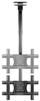 tv mount, Ceiling Mount Adjustable Bracket 26-65 Inch For LED LCD Plasma Flat Screen 110 Lbs 30° Tilt,For Most Flat/Curved TV(GRAY)