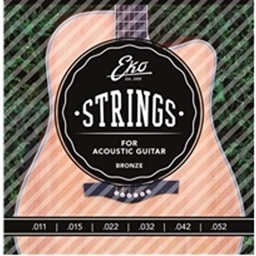 Eko GUITARS - CORDE CHITARRA ACUSTICA BRONZE 11-52 LIGHT MEDIUM SET/6