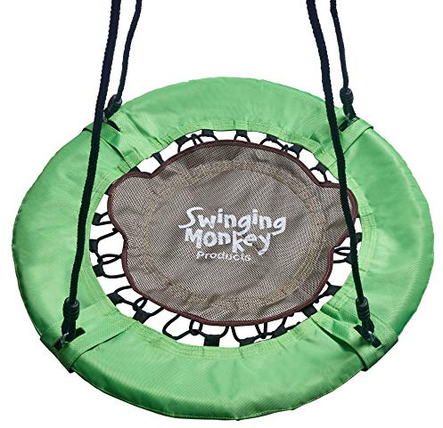 Monkey Bungee Saucer Tree Swing - Outdoor Play, Quick and Easy Assembly and Installation, Fun for Your Family