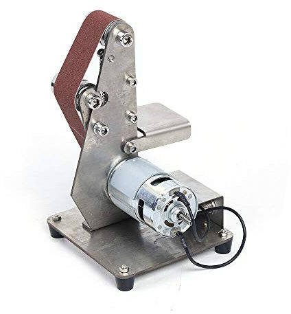 Ponceuse à bande - 100 W - Verticale - Avec roulement à billes et réglage de la vitesse de rotation - Moteur 775