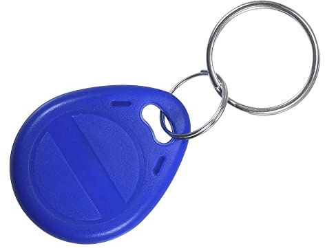 sourcing map ID Card Key Fobs RFID Proximity 125KHz Rewritable Copyable Token Tag for Door Entry Access Control System Blue Pack of 5
