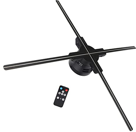 Ventilateur D'affichage Publicitaire Holographique 3D LED avec Projection 672 LED, Projecteur à 4 Lames